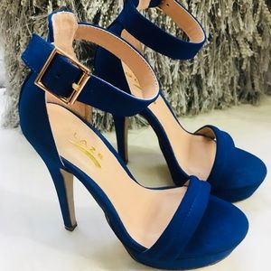 Sexy royal blue Glaze heels Size 5.5